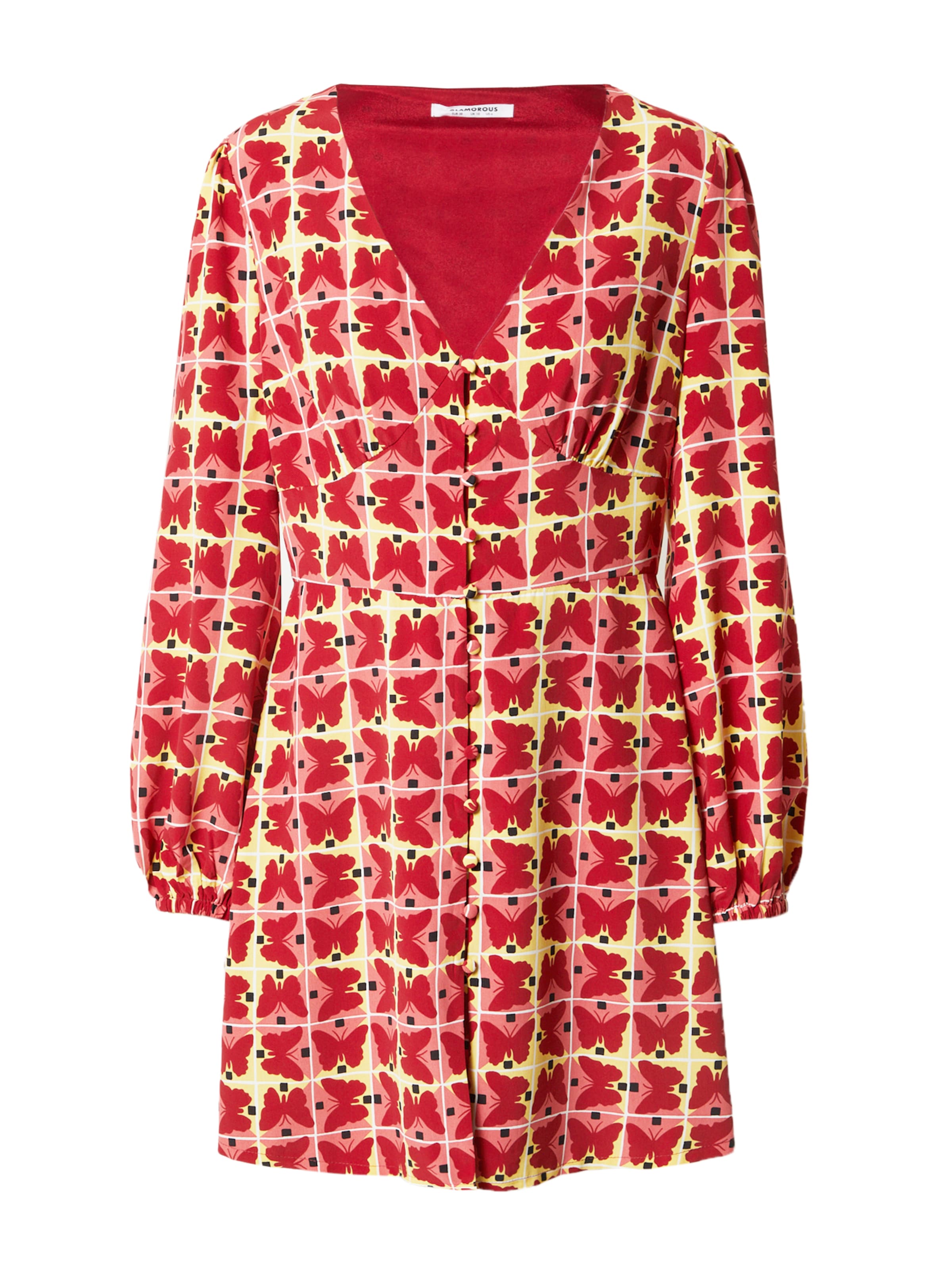 GLAMOROUS - Vestido camisero en Mezcla de colores: frente