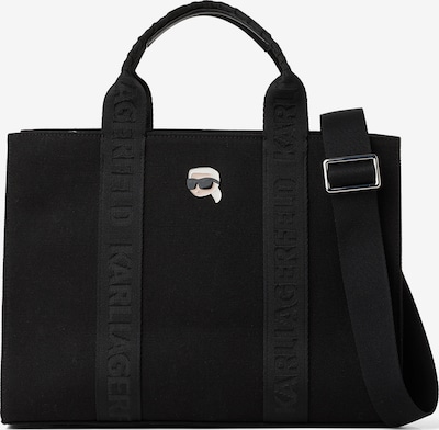 Rankinė 'Ikon' iš Karl Lagerfeld, spalva – smėlio spalva / juoda / balta, Prekių apžvalga