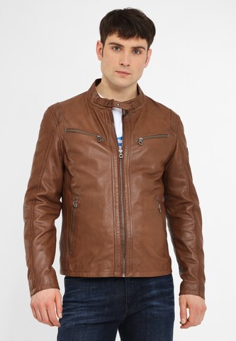 Veste mi-saison 'COBY S16 LAKEV' Gipsy by Mauritius en marron : devant