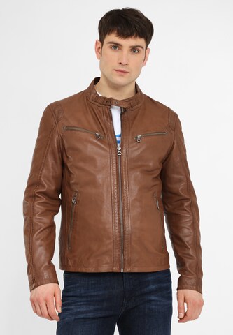 Gipsy Between-Season Jacket 'COBY S16 LAKEV' in Brown: front