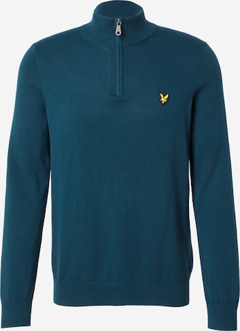 Lyle & Scott Пуловер в зелено: отпред