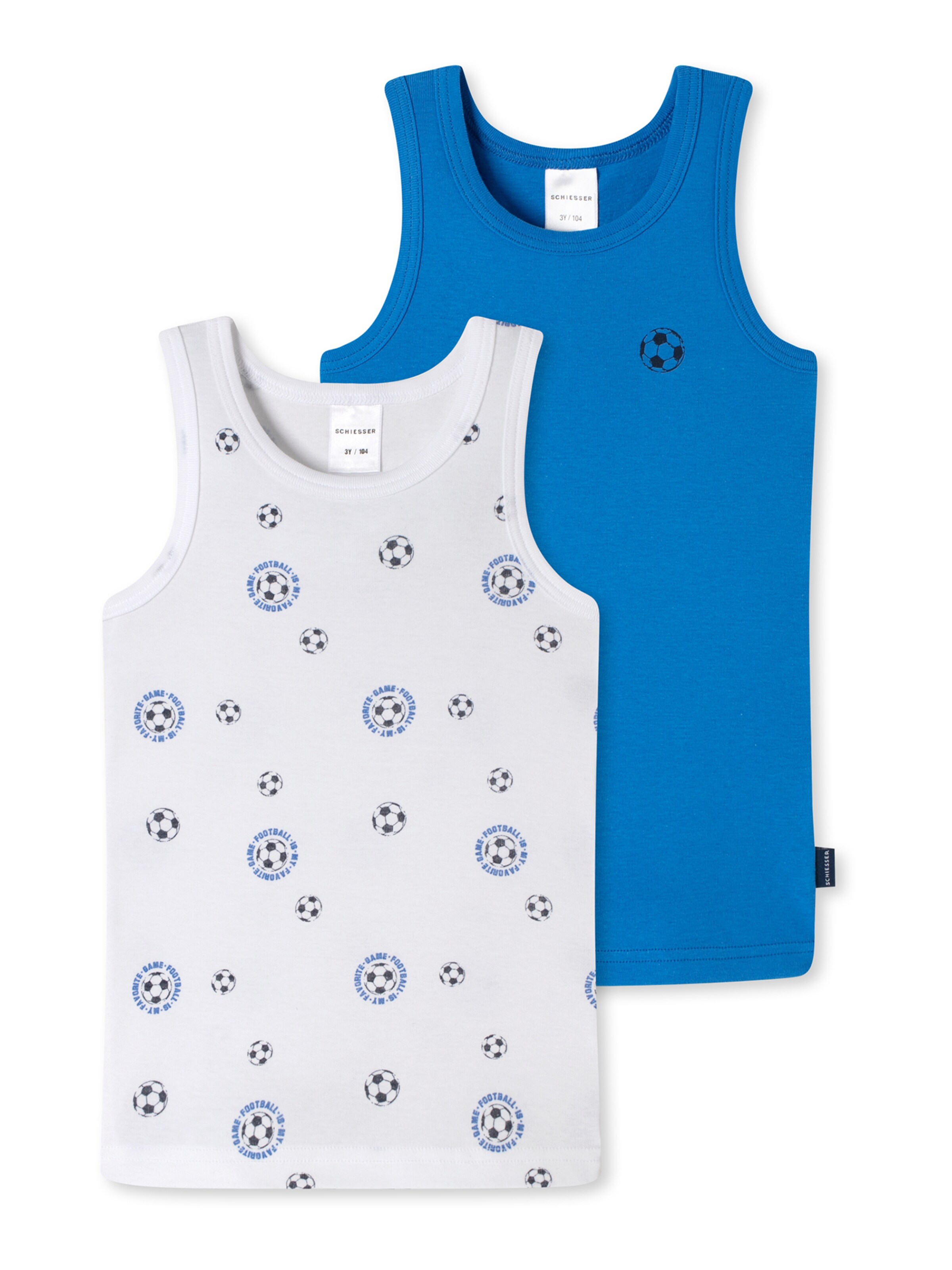 SCHIESSER Undershirt in Blue: front