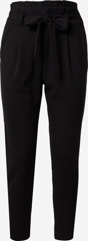 Vero Moda Petite Regular Pleat-Front Pants 'Eva' in Black: front