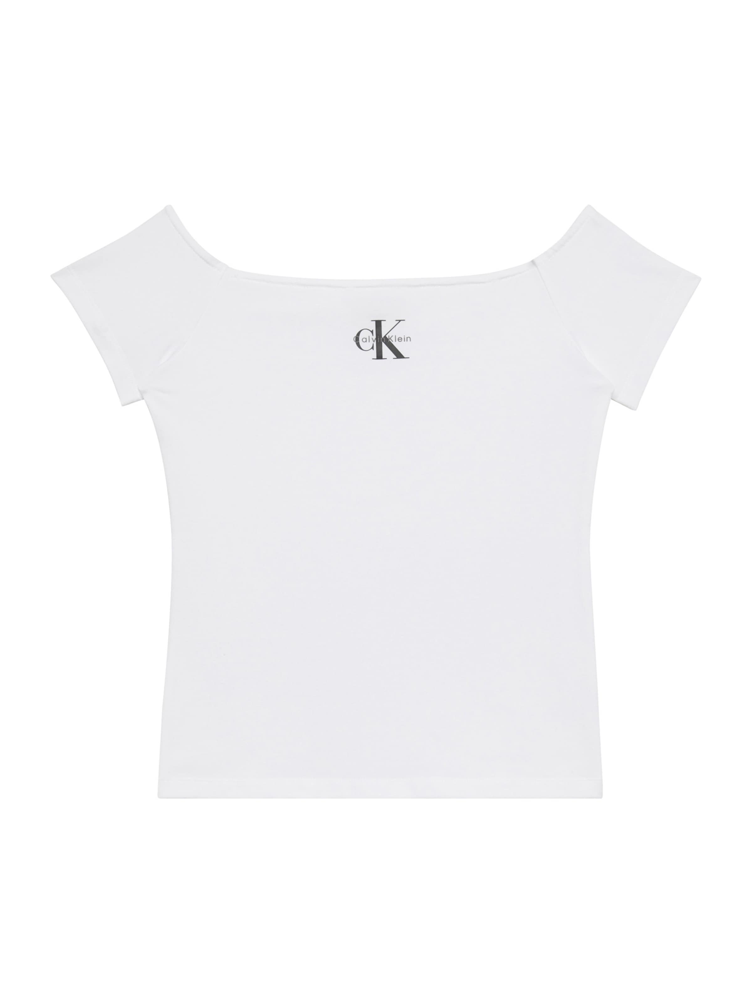 Calvin Klein Jeans Μπλουζάκι σε λευκό: μπροστά