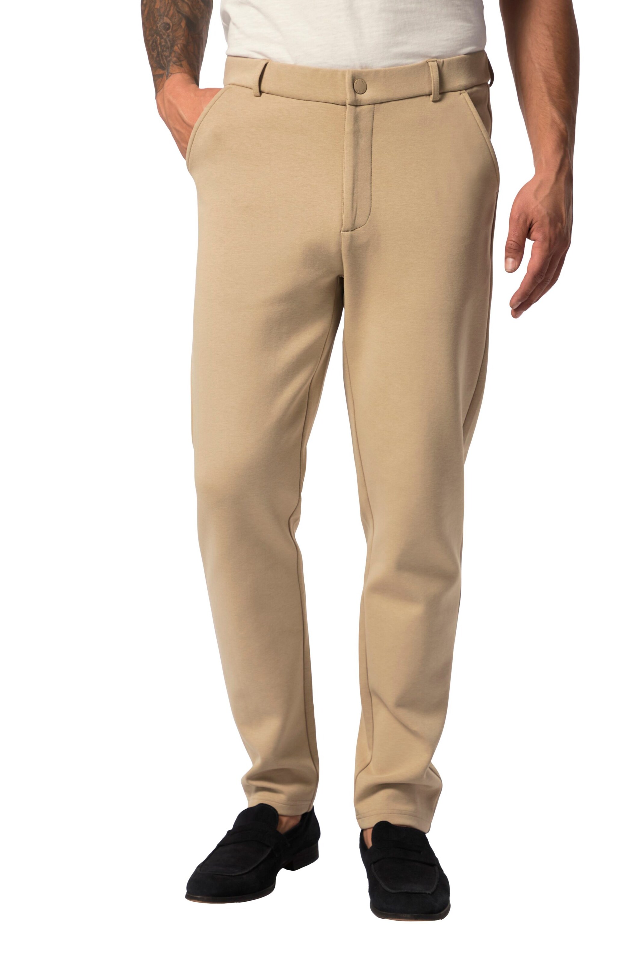 JP1880 Regular Broek in Beige: voorkant