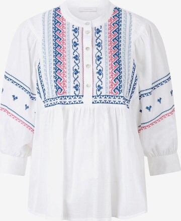 Rich & Royal Blouse in White: front