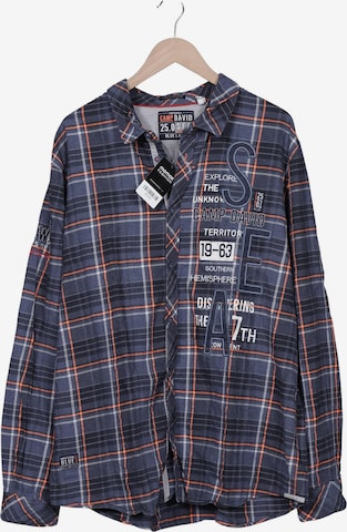 CAMP DAVID Hemd XXXL in Blau: Vorderseite