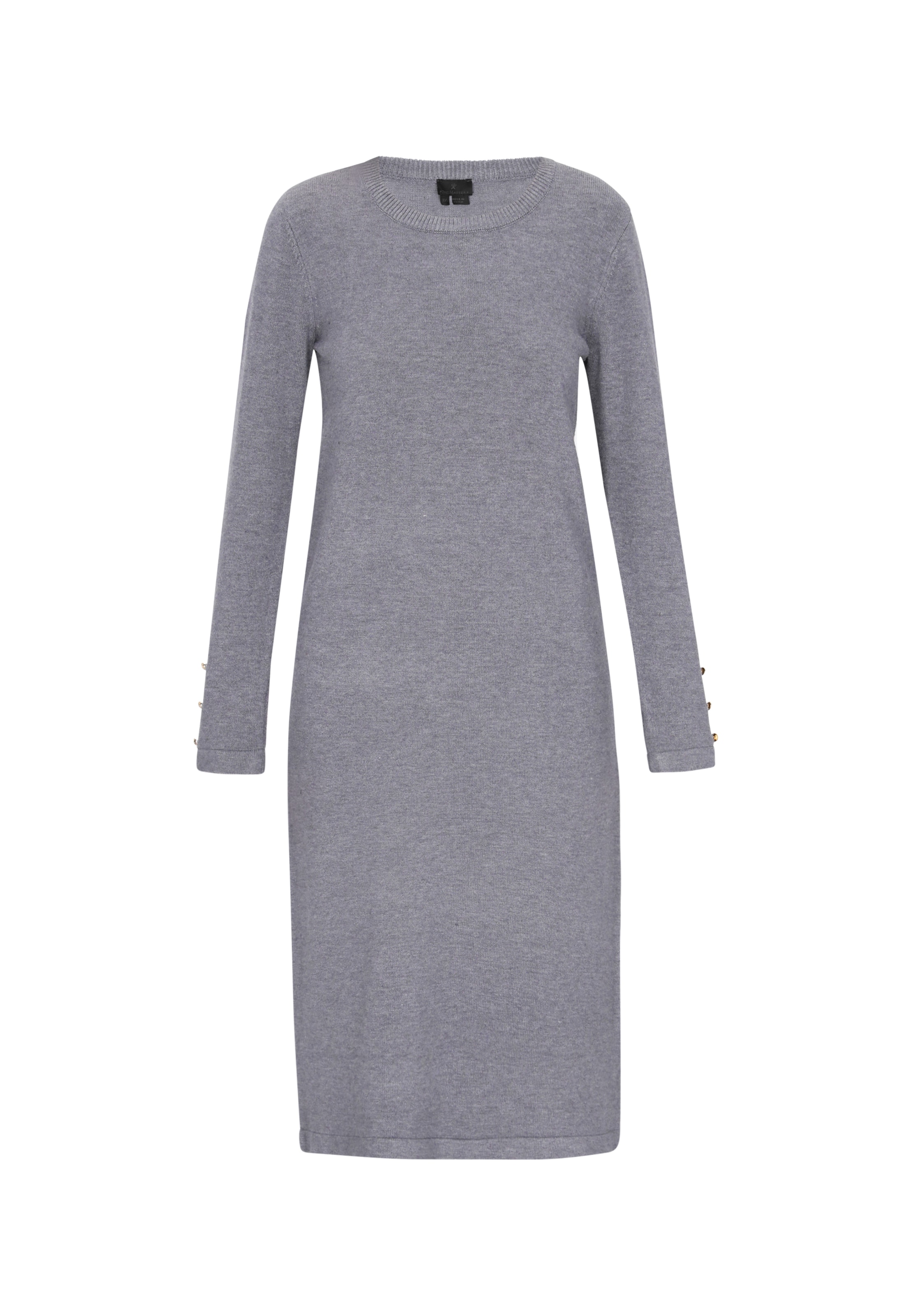 DreiMaster Klassik Pletena obleka 'Classic' | siva barva, Prikaz izdelka