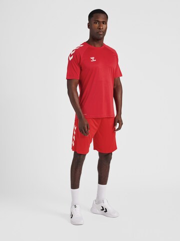 Hummel - Regular Calças de desporto 'Core' em vermelho