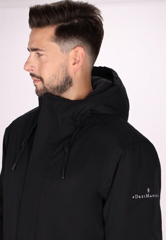 DreiMaster Maritim Winter parka in Black
