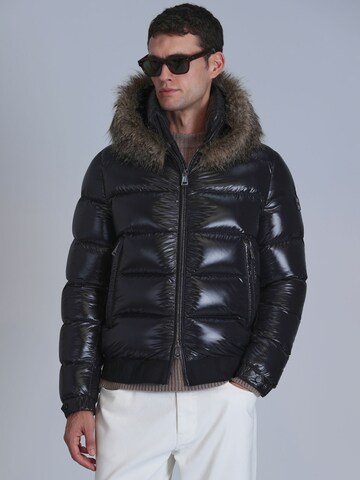 Lufian Winter Jacket in Black: front