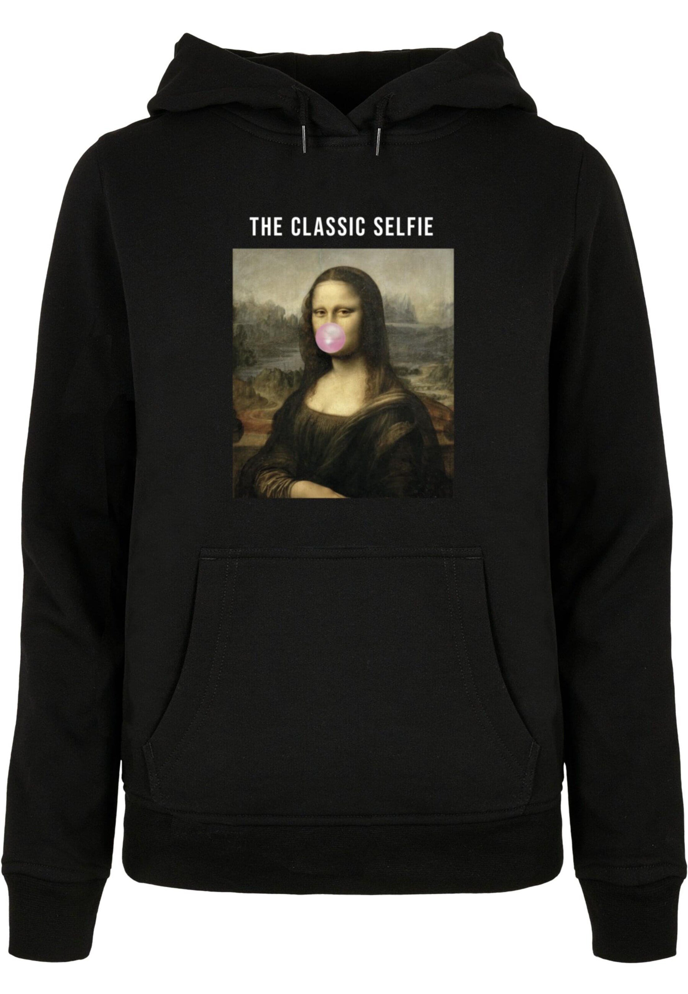 Merchcode Sweatshirt 'Apoh - Da Vinci Selfie' in Schwarz: Vorderseite