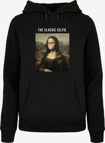 Merchcode Sweatshirt 'Apoh - Da Vinci Selfie' in Black: front