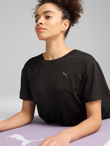 PUMA Λειτουργικό μπλουζάκι 'Move Cloudspun' σε μαύρο