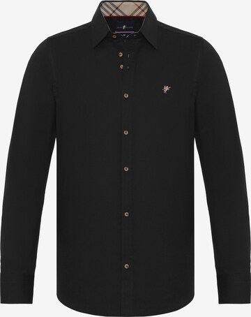 Chemise 'FEDERICO' DENIM CULTURE en noir : devant