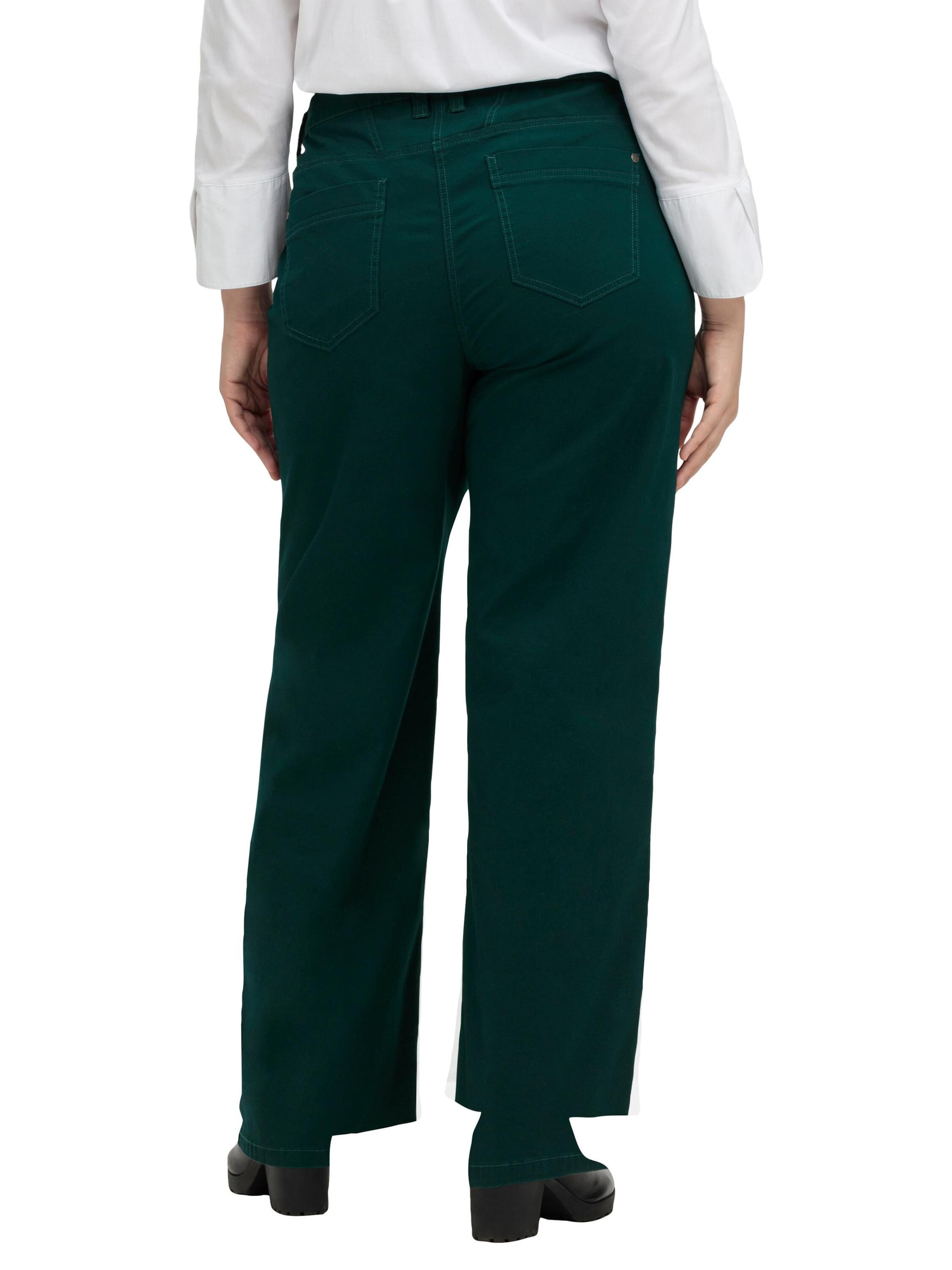 Largi Pantaloni 'Ella' de la SHEEGO pe verde