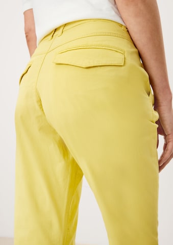 Regular Pantalon chino s.Oliver en jaune