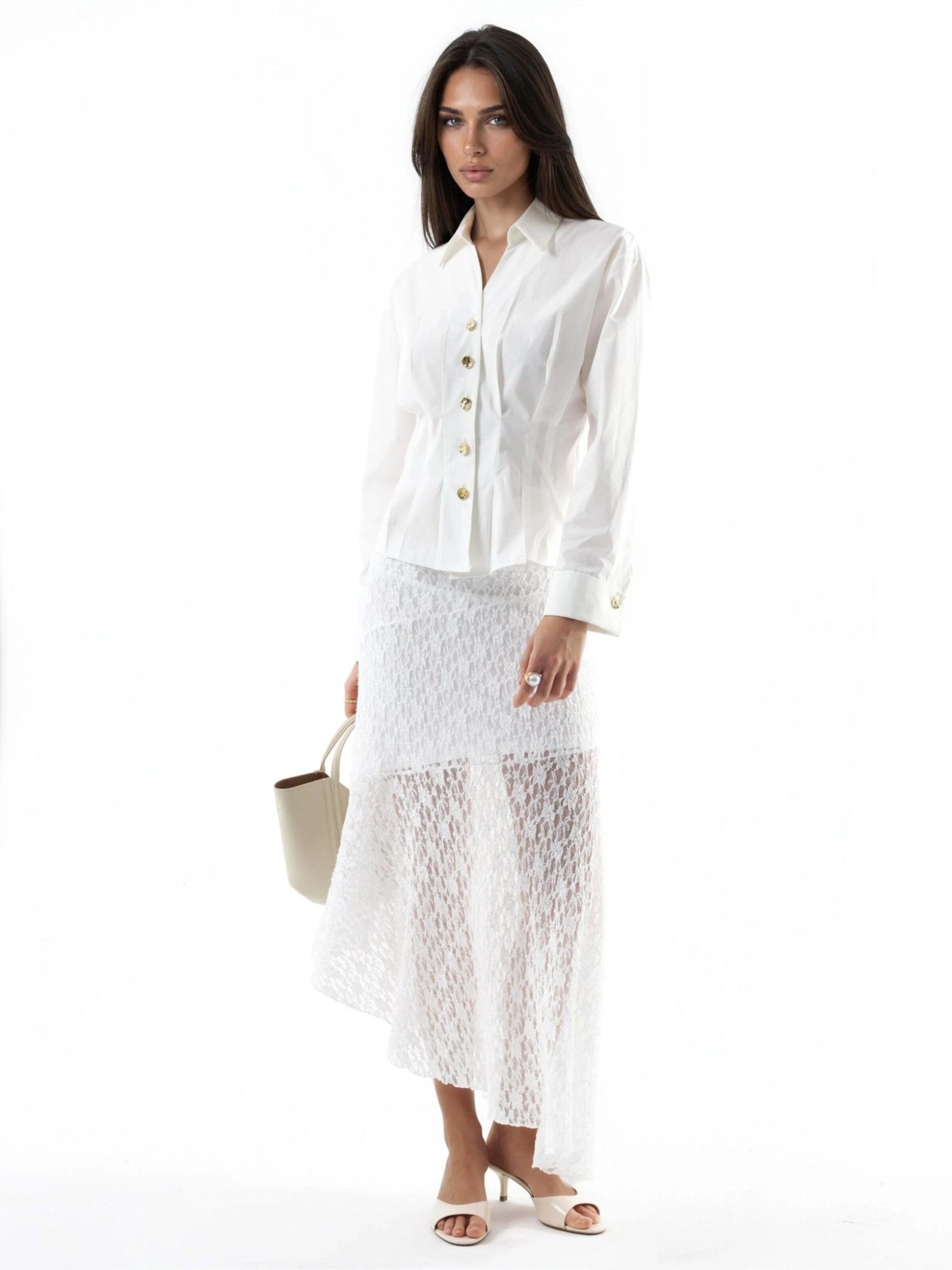 Qu Style Shirt in White
