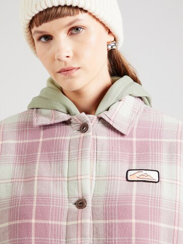 QUIKSILVER Overgangsjakke 'UNIPLAID' i lilla