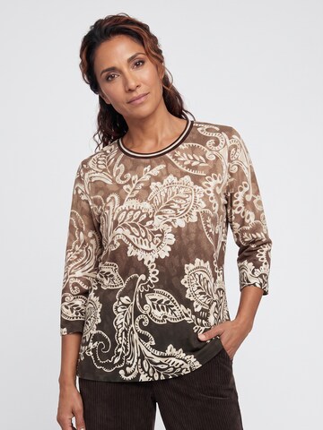 Olsen T-Shirt 'Hannah' in Braun: Vorderseite