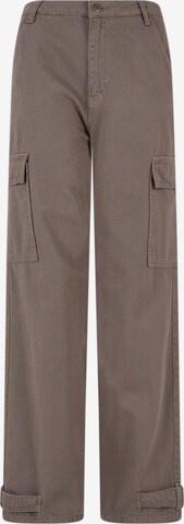 DEF Wide leg Cargo Pants in Grey: front