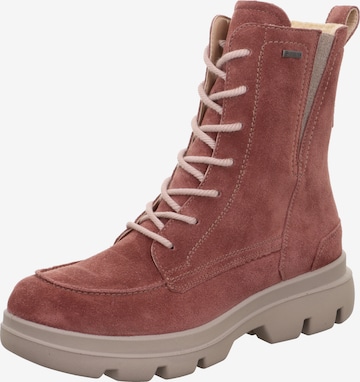 Legero Lace-Up Ankle Boots 'Angelina' in Pink: front