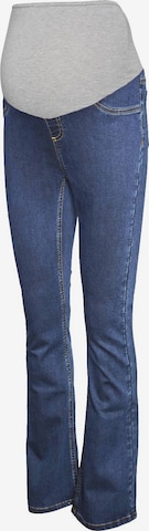 MAMALICIOUS Flared Jeans 'CILIA' in Blauw: voorkant