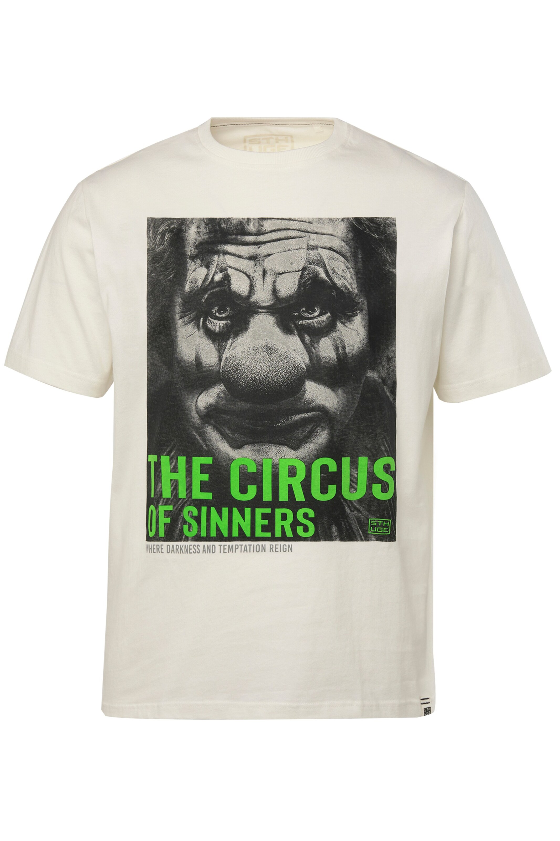 T-Shirt STHUGE en blanc : devant