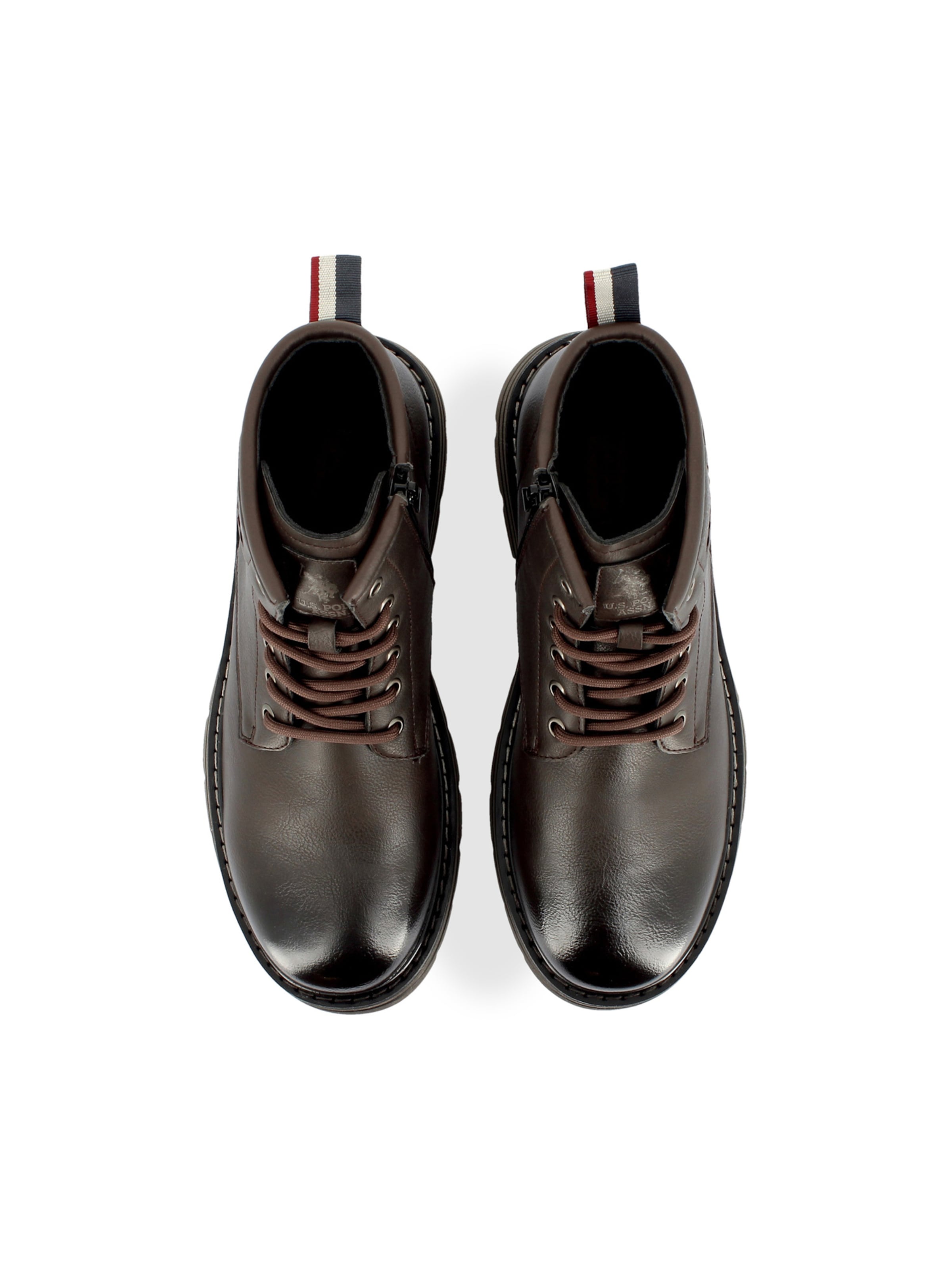 Bottines à lacets 'Berny' US POLO ASSN. en marron