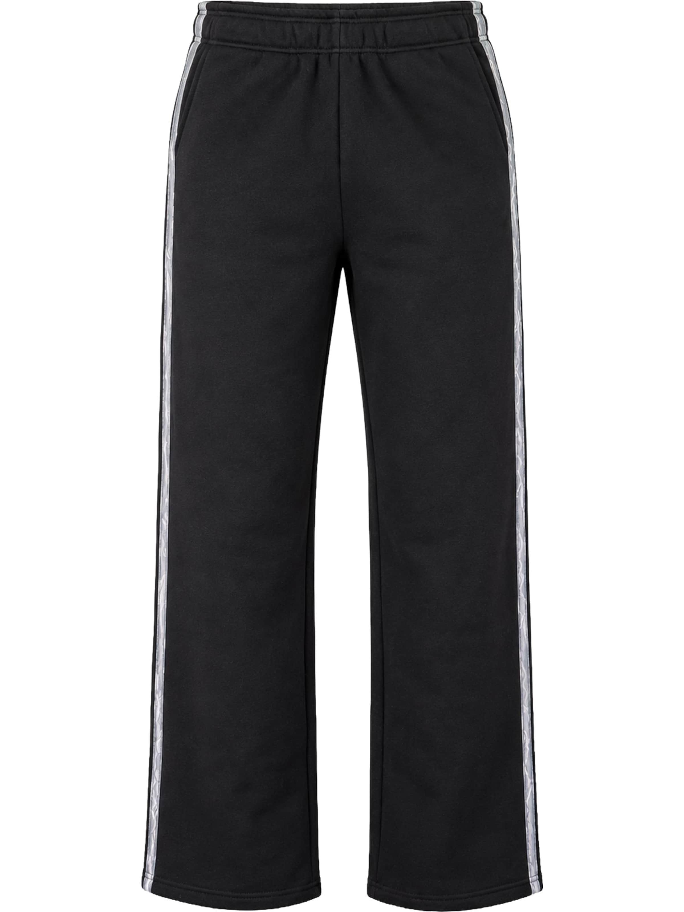 Carlo Colucci Regular Broek 'Fragale' in Zwart: voorkant