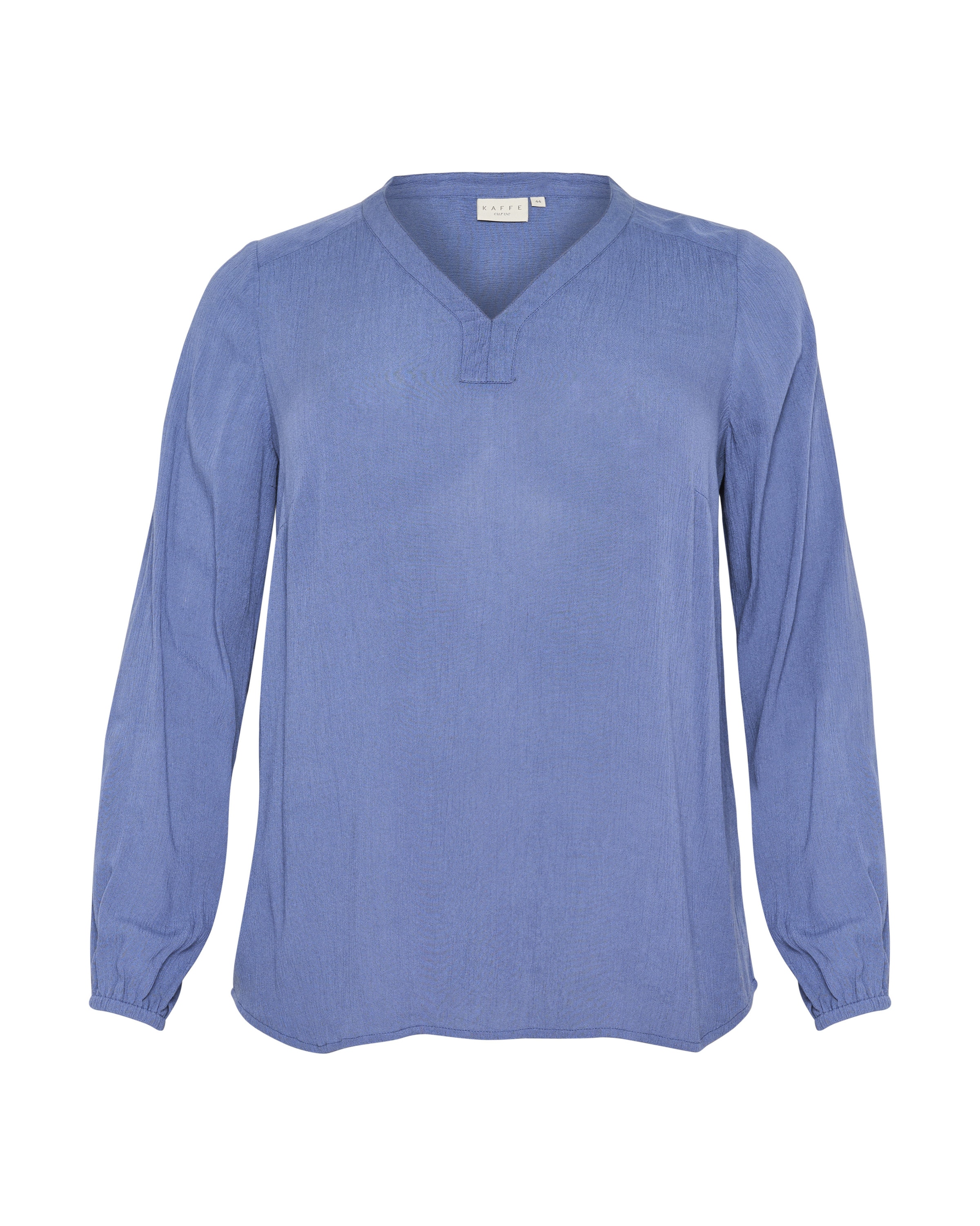 Chemisier 'Annia' KAFFE CURVE en bleu : devant