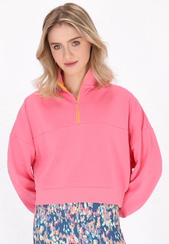 myMo ATHLSR Sweatshirt 'Back To School' in Pink: front