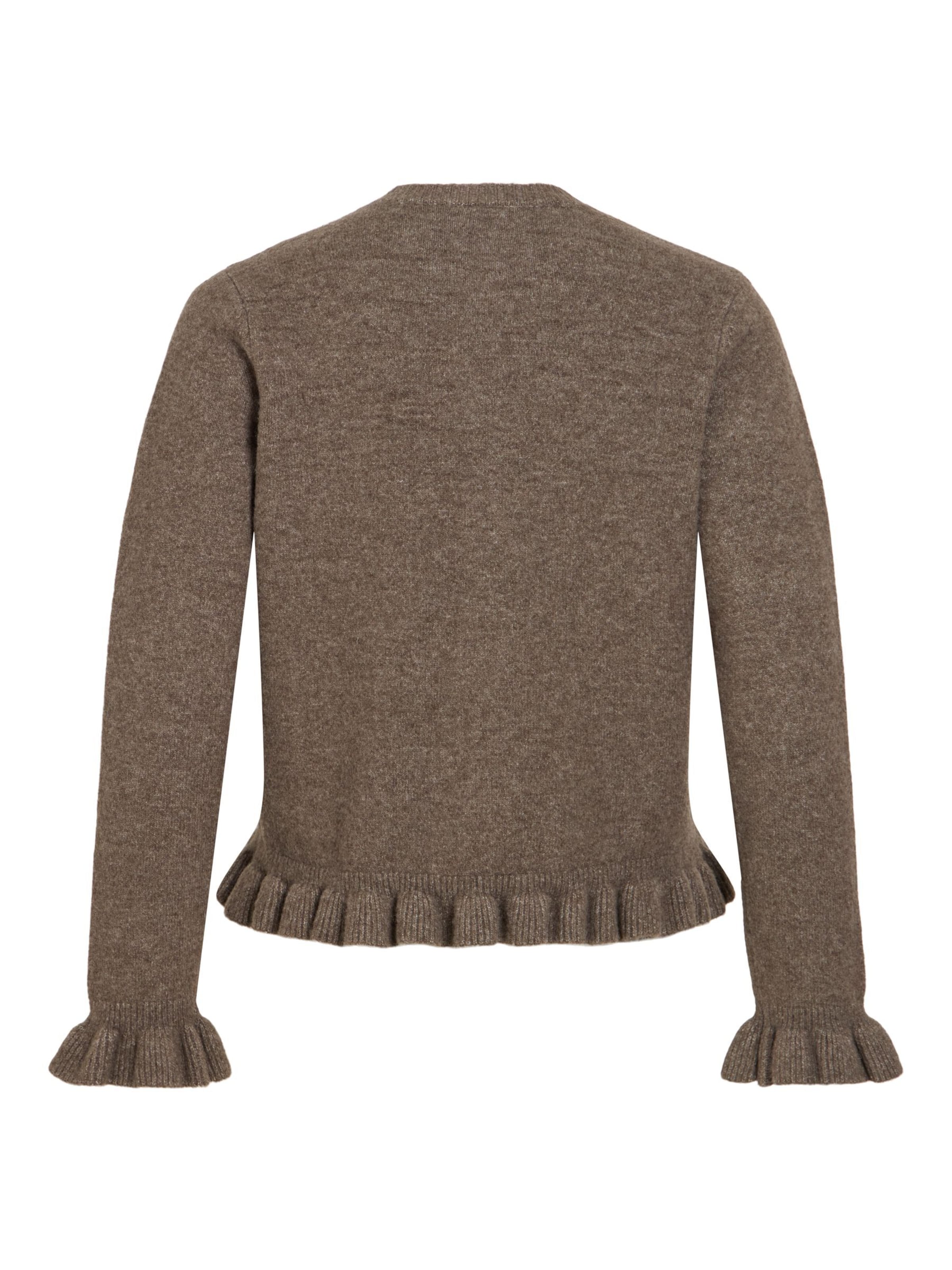 VILA Gebreid vest 'VIJacia' in Bruin