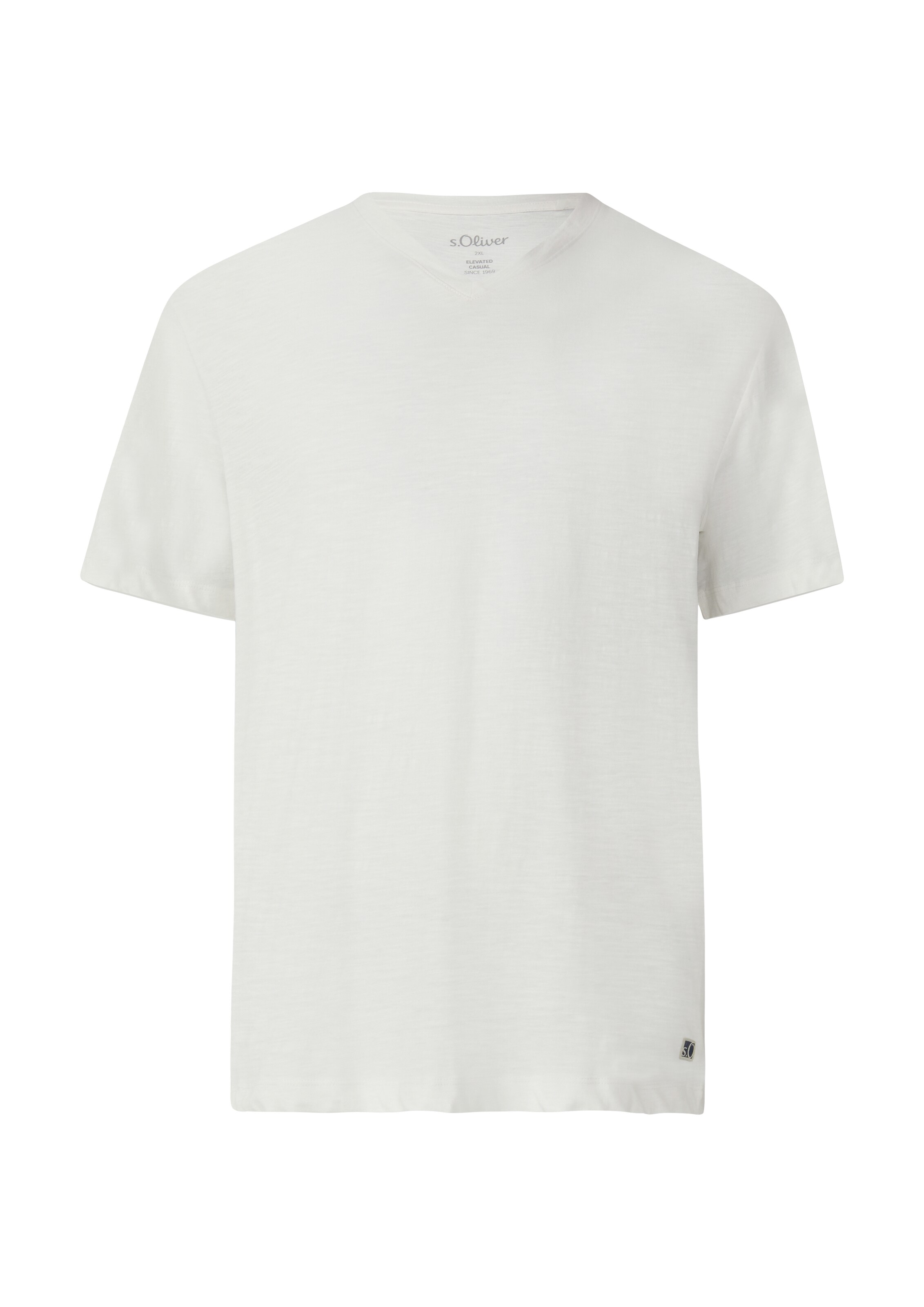 s.Oliver Men Big Sizes Shirt in White: front