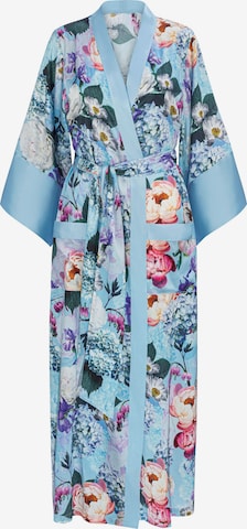 Marc & André Dressing Gown 'SUMMER MAGIC' in Blue: front