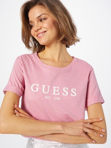rožinė GUESS Marškinėliai