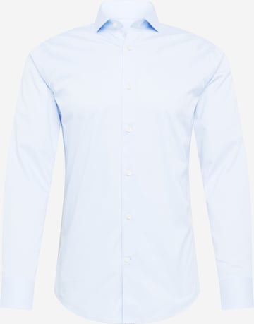 Coupe slim Chemise 'FARRELL 5' Tiger of Sweden en bleu : devant