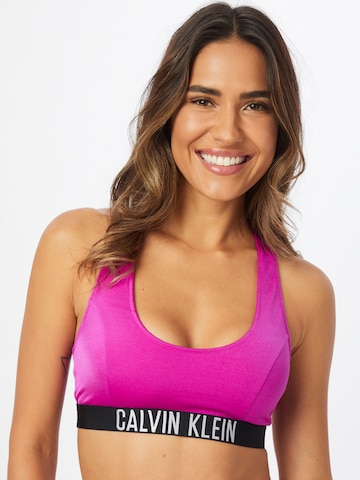 Calvin Klein Swimwear Bikinitop 'Intense Power' in Pink: predná strana