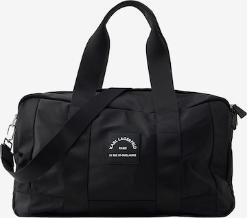 Karl Lagerfeld Viikonloppulaukku värissä musta: etupuoli