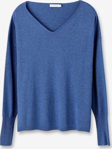 eve in paradise Pullover 'Gerda' (GOTS) in Blau: predná strana