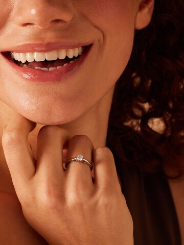 Lucardi Ring in Silver: front
