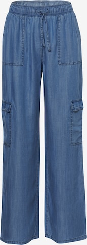 Jeans cargo KOROSHI en bleu : devant