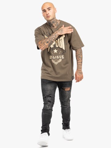 T-Shirt ' DOYLEN ' Tapout en marron