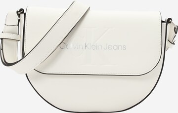 Calvin Klein Jeans Schoudertas in Wit: voorkant