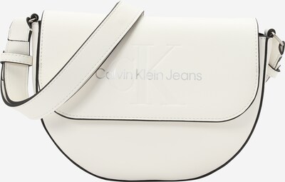 Calvin Klein Jeans Skuldertaske i sølvgrå / hvid, Produktvisning