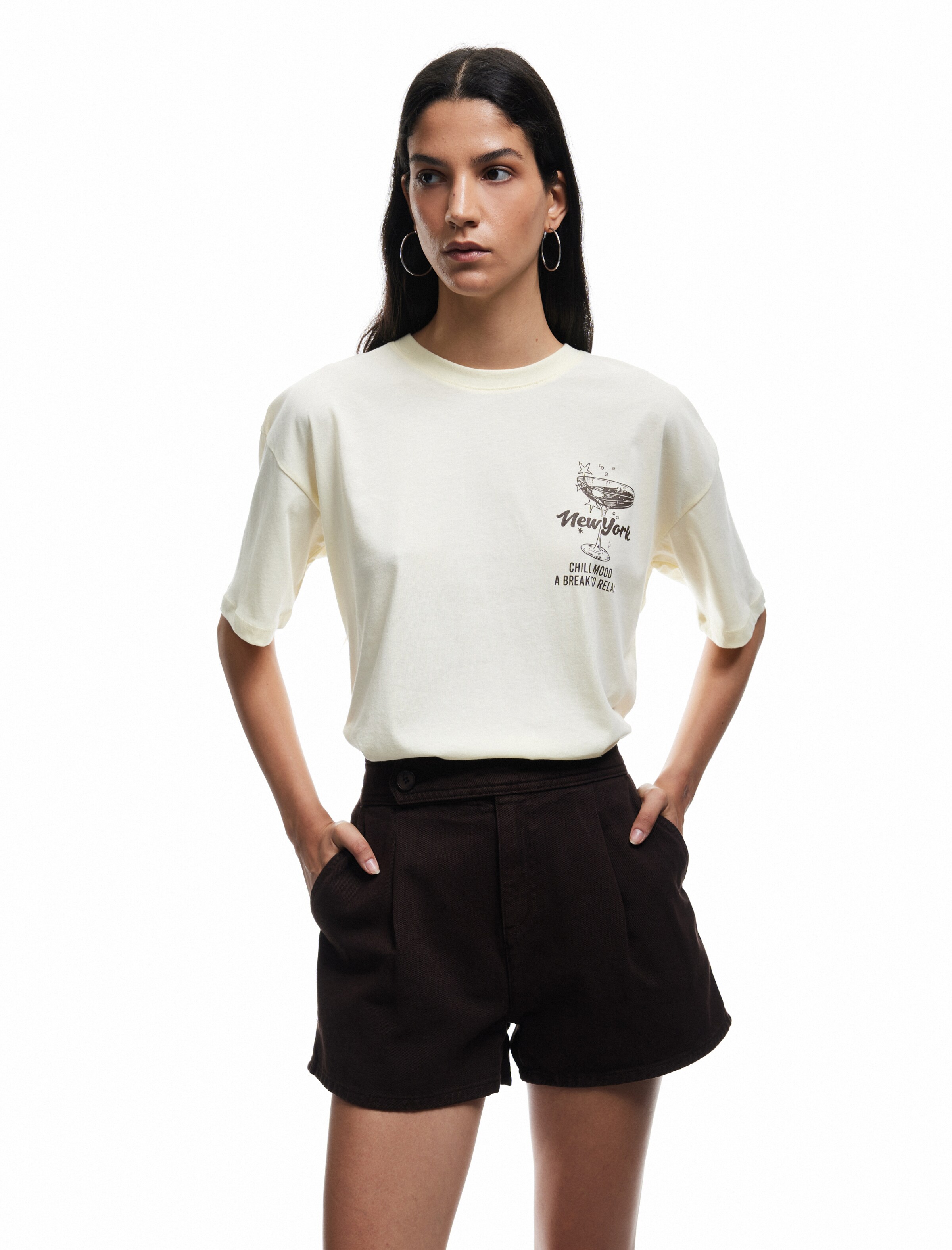 Koton Oversized Shirt in Yellow