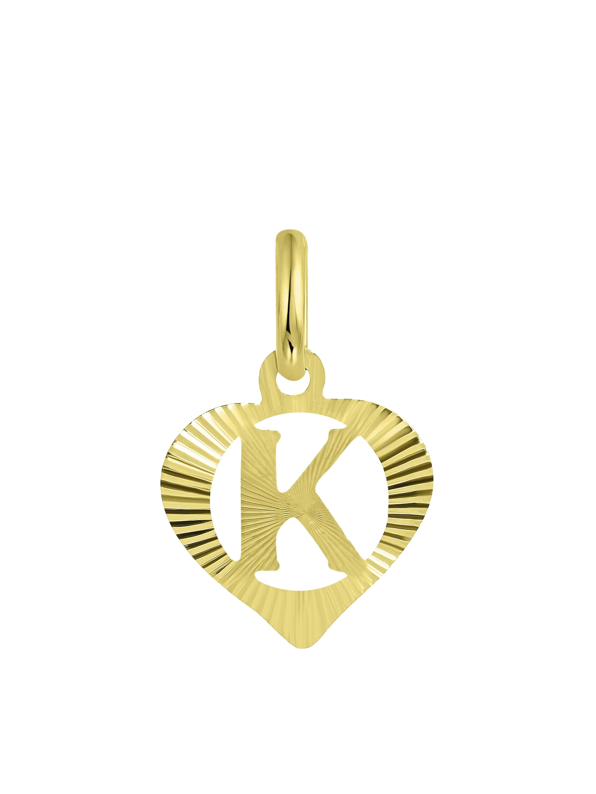 Lucardi Hangers 'Buchstabe' in Goud: voorkant