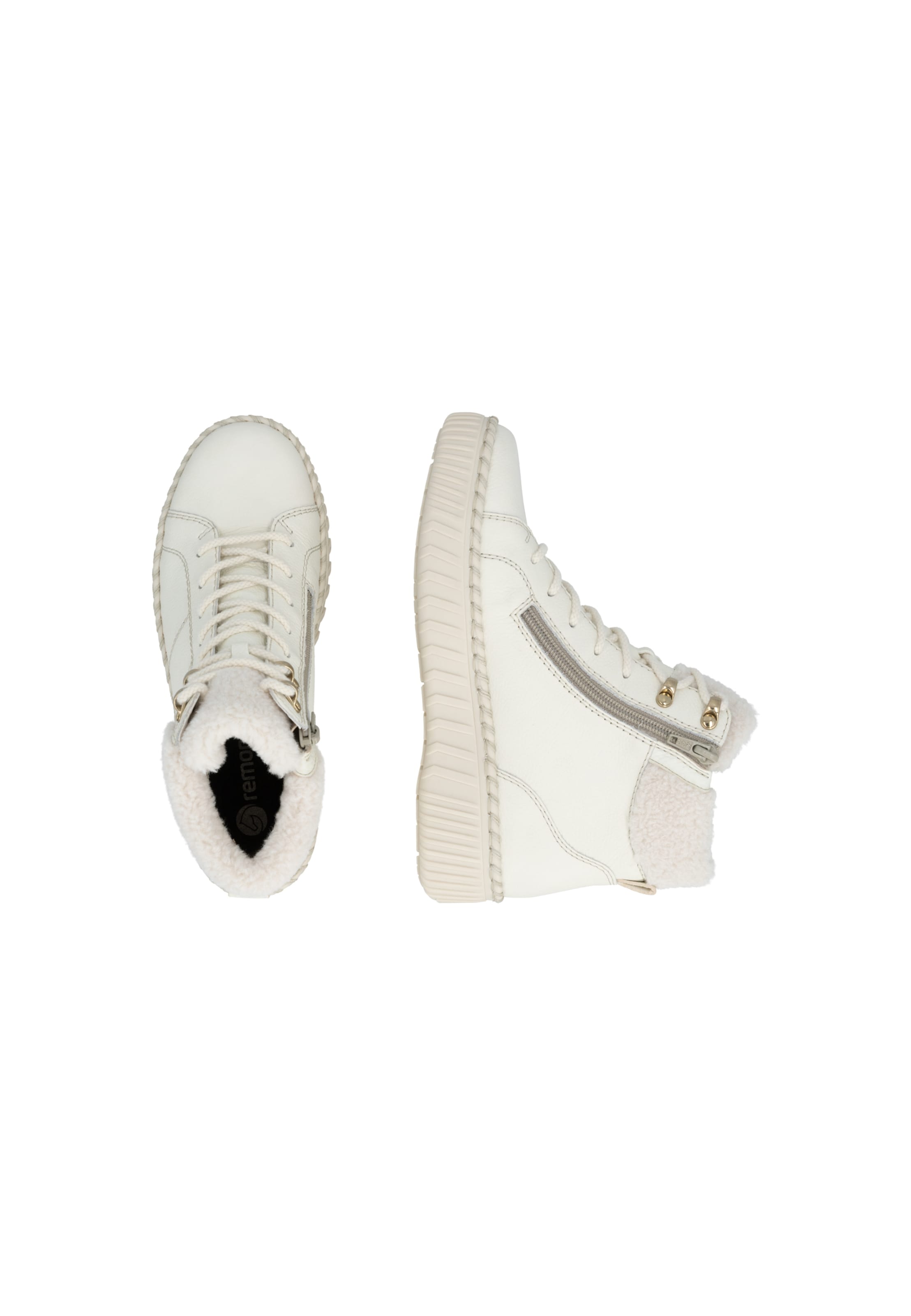 Bottines à lacets ' D4A74 ' REMONTE en blanc