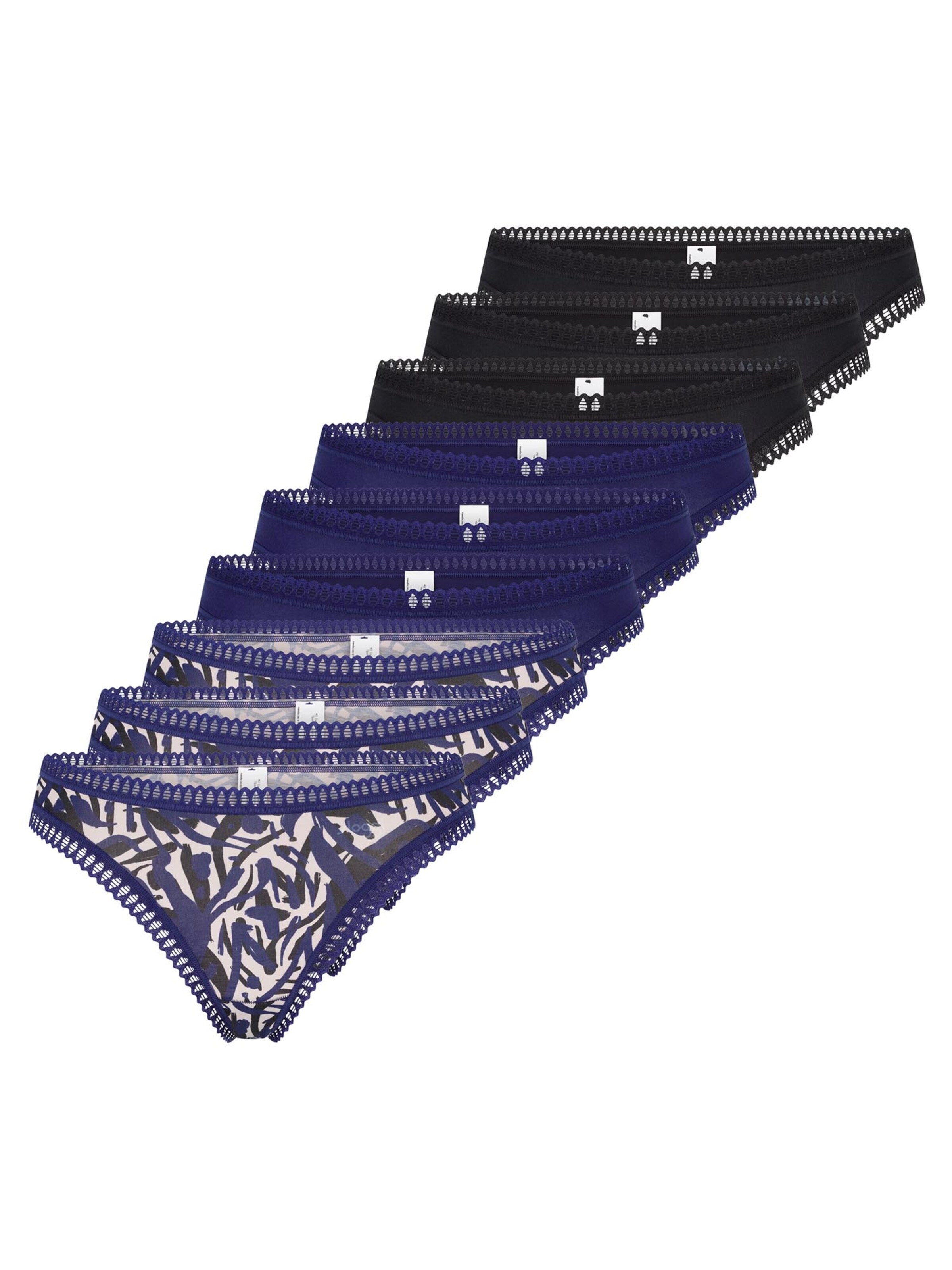SLOGGI String 'GO Crush' in Blauw: voorkant