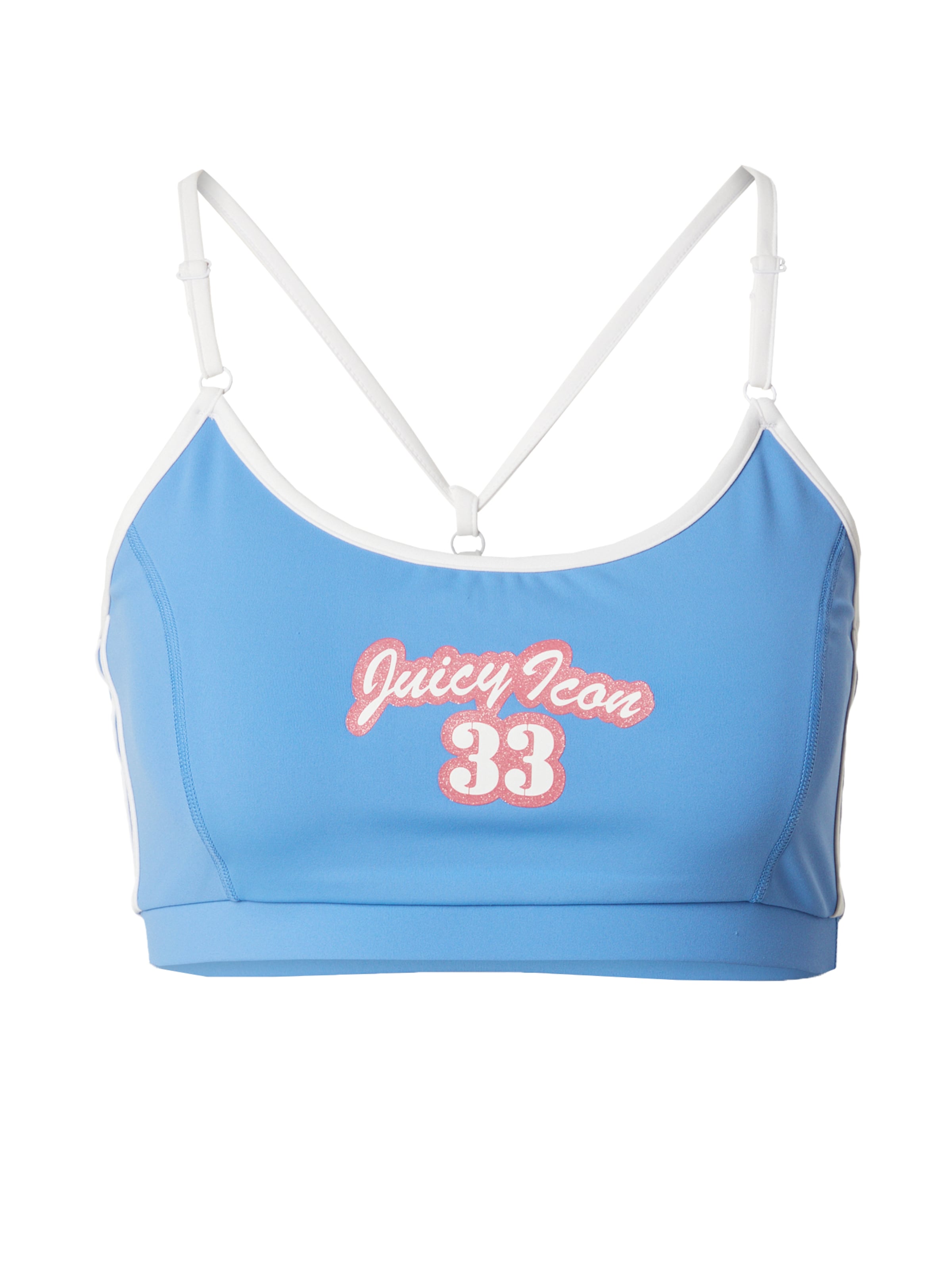 Juicy Couture Sport Korzet Športová podprsenka - Modrá: predná strana